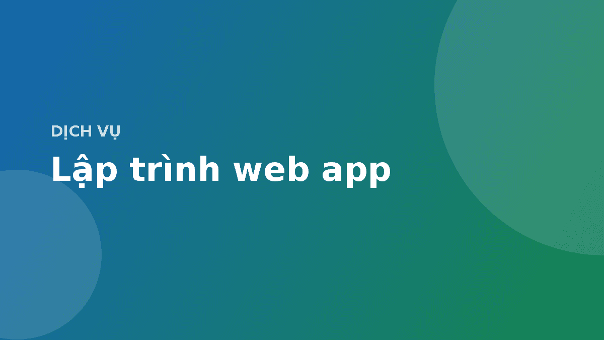 Lập trình web app — ảnh minh hoạ