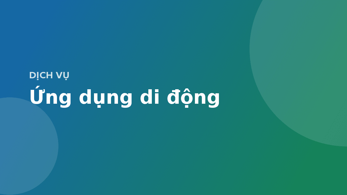 Ứng dụng di động — ảnh minh hoạ
